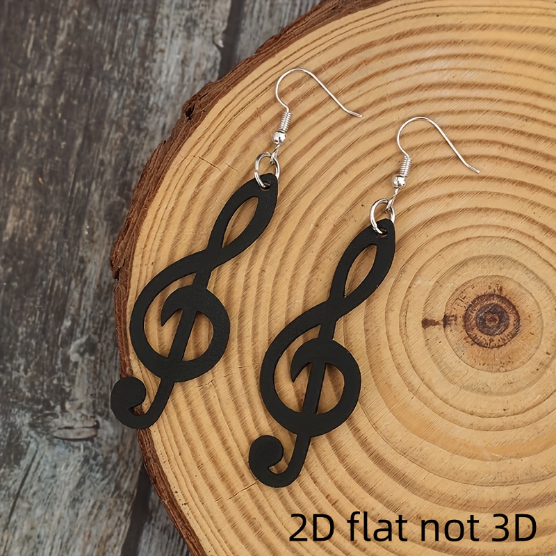 A Pair Note Earrings - Retro Style, High- Note Earrings, Suitable For Music Parties, Classical, Pop, Rock, Jazz, Hip-hop, Electronics, Daily Music Additions, Music Enthusiasts