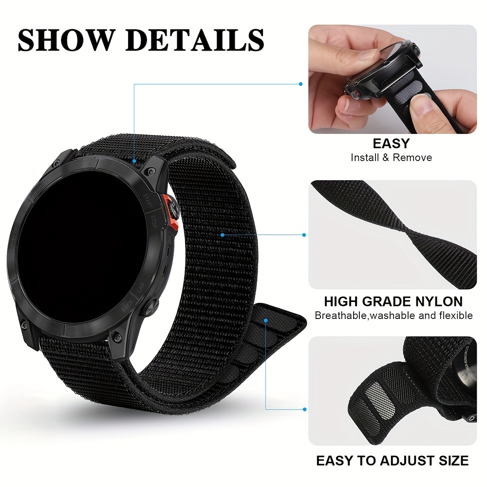 quick dry watch band fenix /fenix 6/fenix 5/ fenix 7/ Temu Canada
