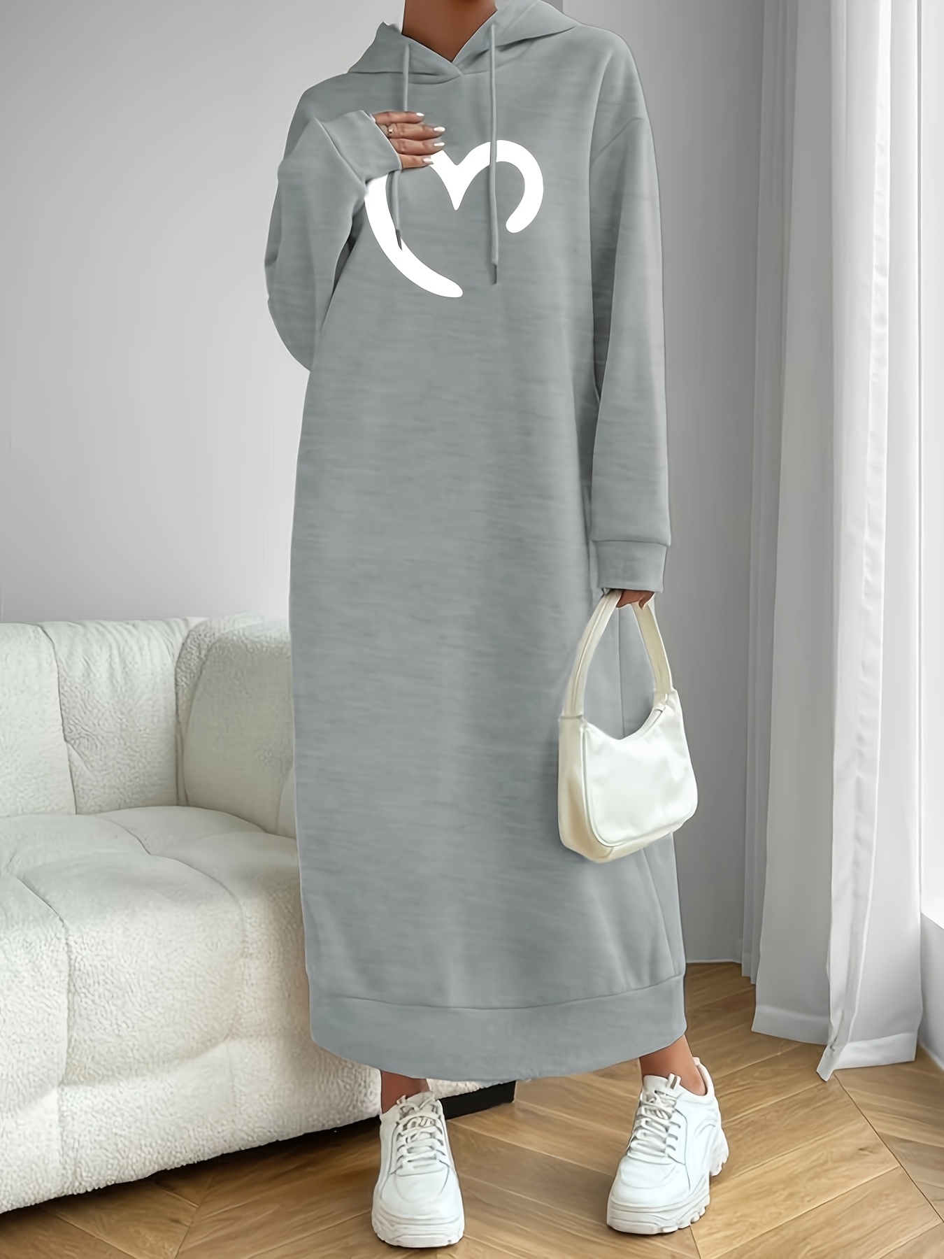 white christmas dresses Aspen Maxi Sweatshirt Dress