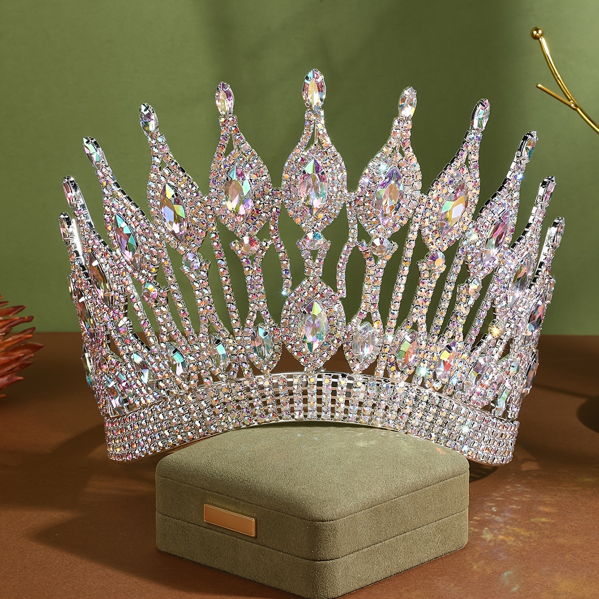 

European And American Beauty Pageant Crown Miss World Beauty Pageant Crown Birthday Party Festival Crown Bridal Tiara Fashion Awards Big Crown