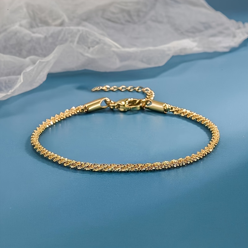 Elegant Cute Golden Women' Everyday Casual Versatile Bracelet
