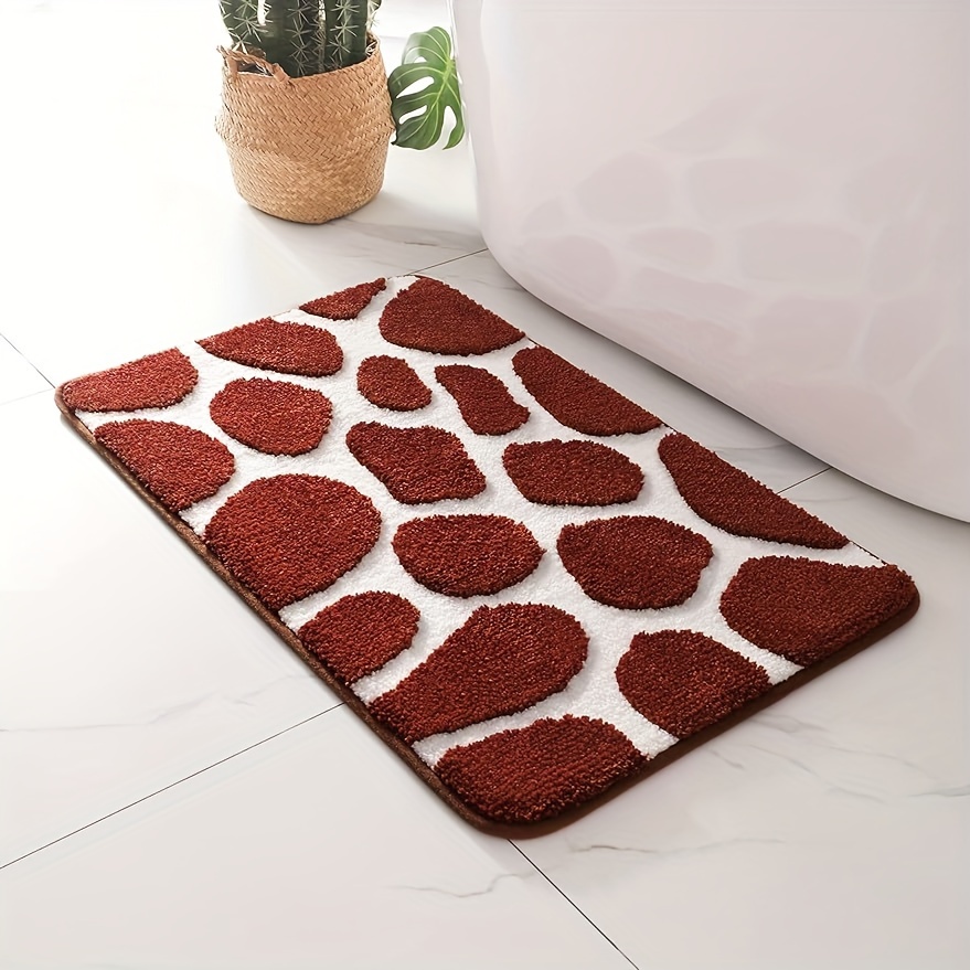 

Tapis de bain, épais tapis de bain en microfibre doux pour salle de bain, lavable en machine, antidérapant, tapis de douche absorbant