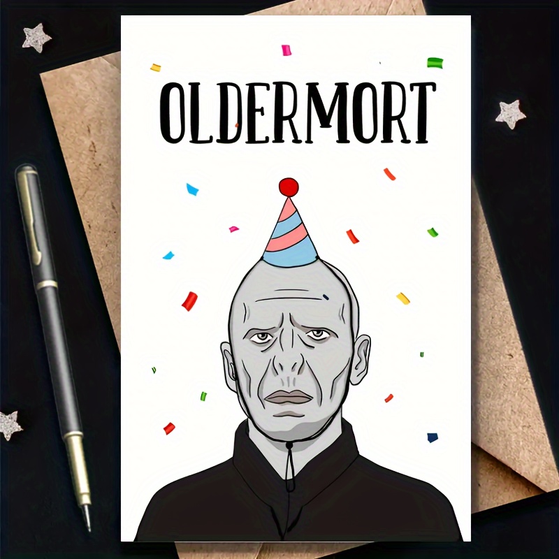 

Hilarious Wizard-themed Birthday Card - Ideal For Christmas, Thanksgiving, & Anniversaries - Unique Gift ,