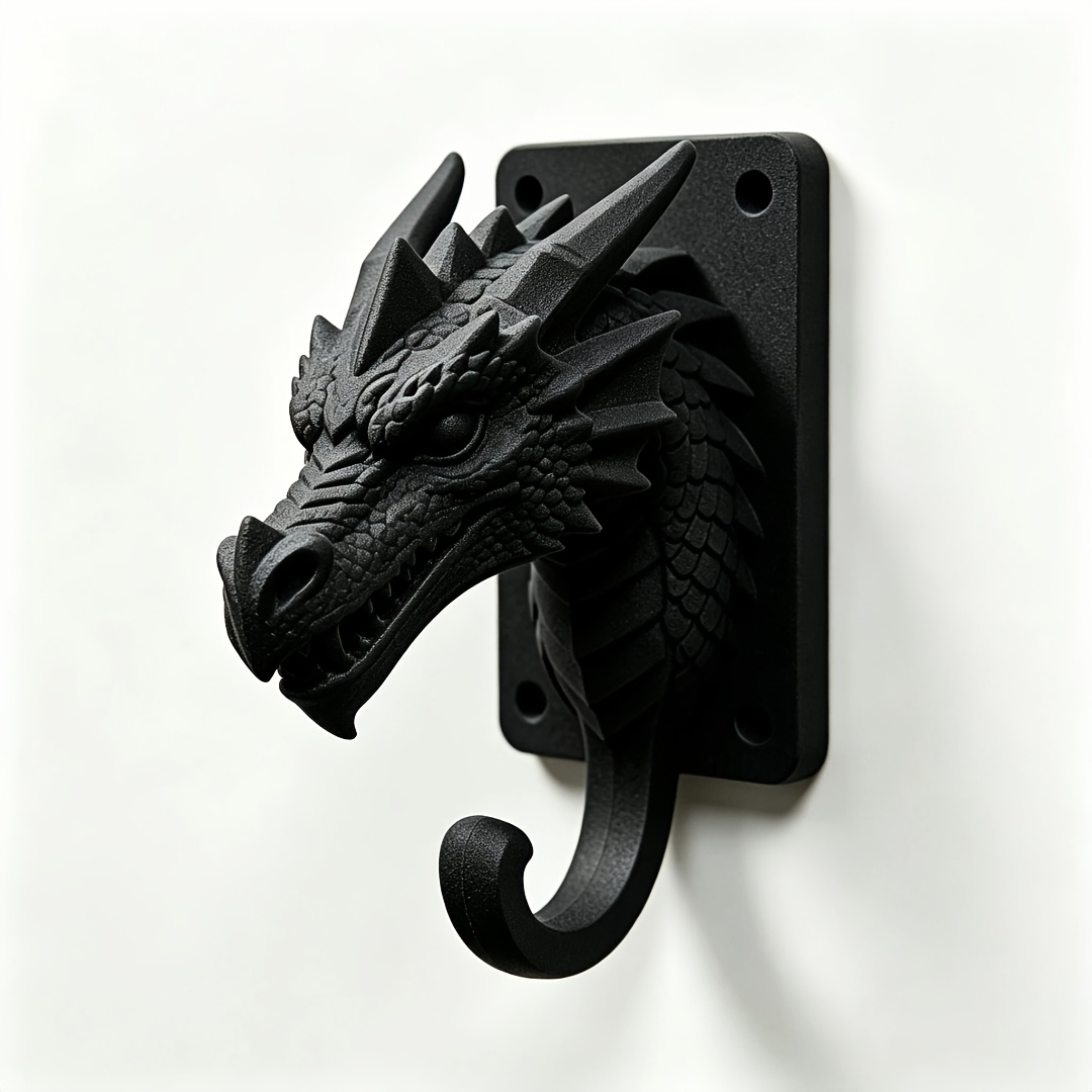 TEMU 3d Printed Wall-mounted Hook For The Shower Head. Creative Entrance Key Storage And Decorative Hook