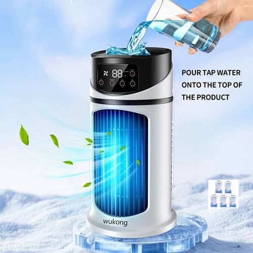 3 cooling for rapid cooling this portable air cooler fan humidifier combines humidification to prevent with a timer and fan function making it ideal forbothofficeand home use a perfect family gift water and be added
