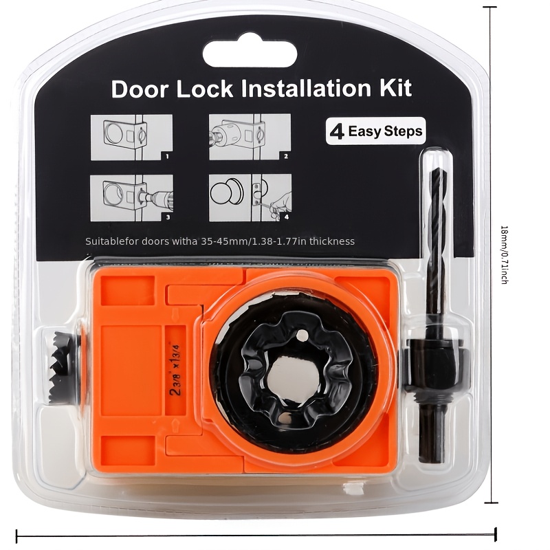 Stainless Steel Door Lock Installation Hole Opening Positioning Kit