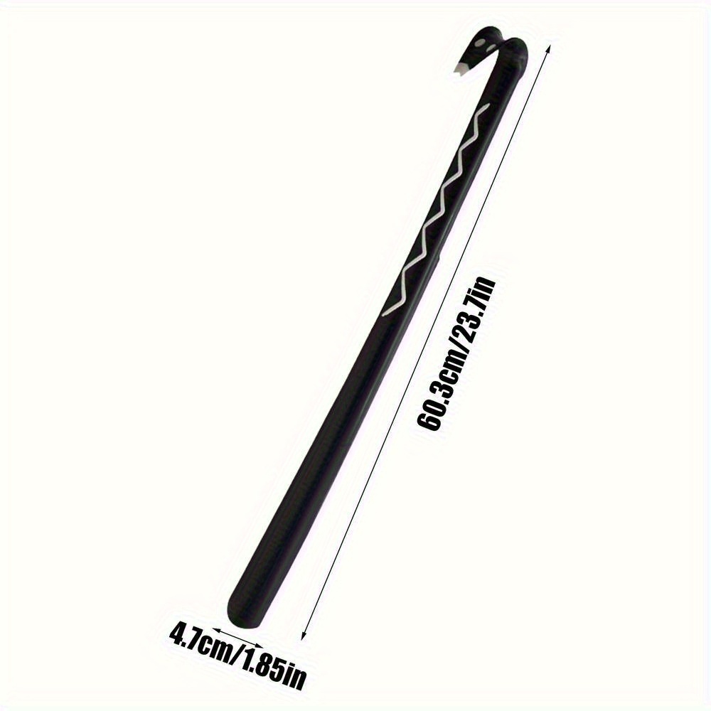 Ergonomic Extra-long Shoe Horn, Durable Flexible Plastic Construction With Anti-slip Grip, Smooth Spoon-shaped Edge, Convenient For Home, Hotel, And Travel Use