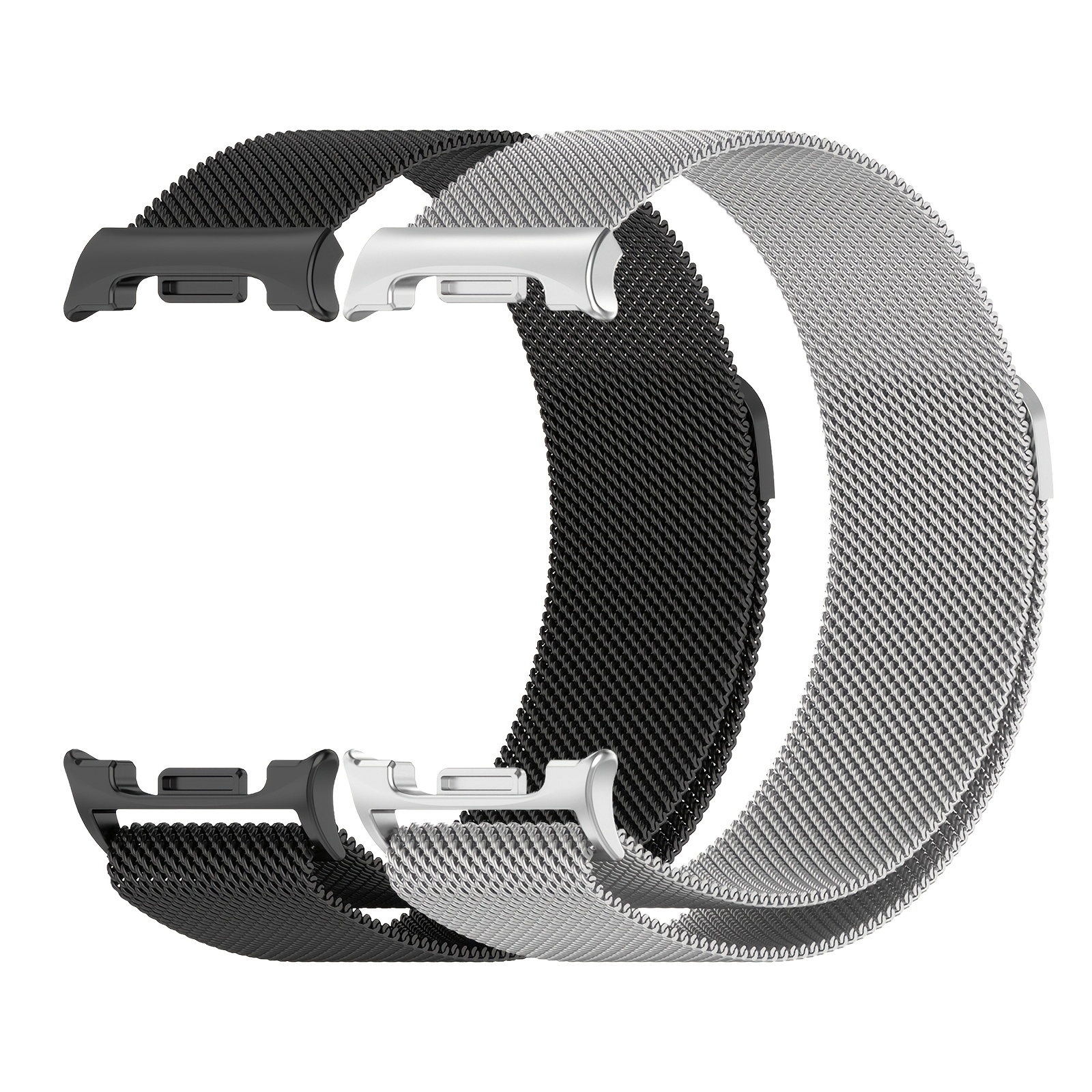 TEMU 2 Packs Bracelet/Montre Milanais Élégant Compatible avec Samsung Galaxy Watch 8 40Mm/44Mm/Galaxy Watch 9 Classic 46Mm, Bracelet Réglable en