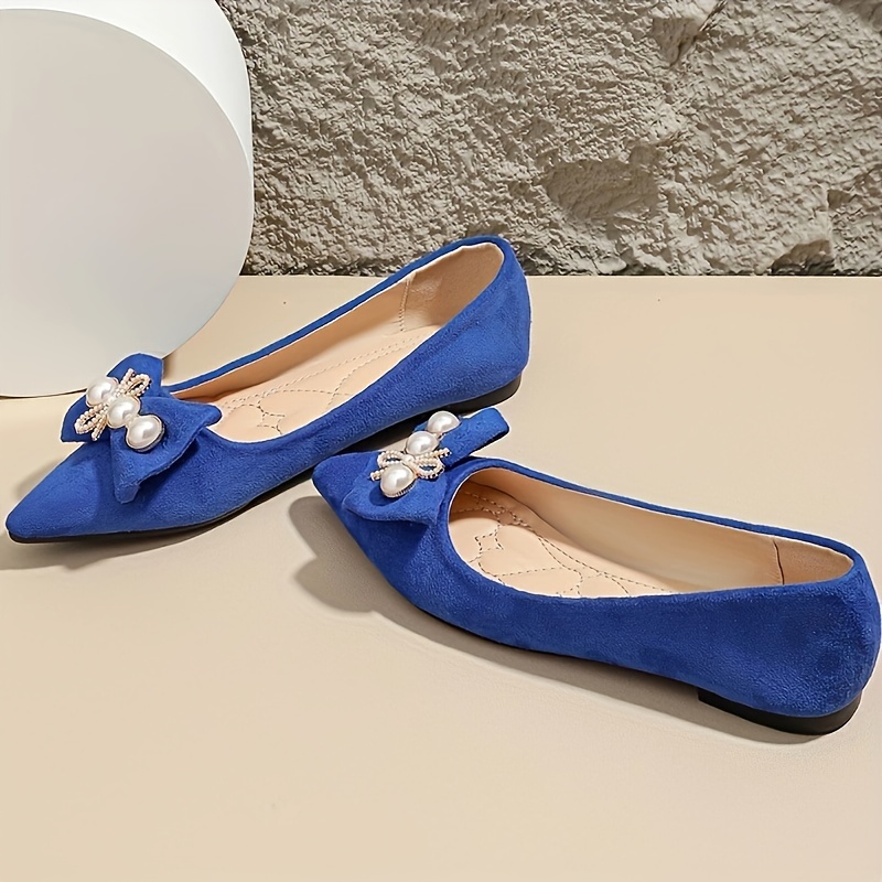Ballerine Donna Paperine Blu Ballerina Scarpe Velluto Blu Donna