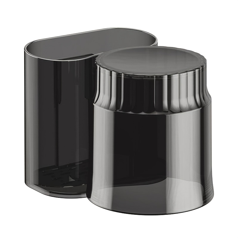 TEMU Light -mounted Toothbrush Holder And Cup Set, Wall-mounted Storage Rack With Leak-proof Design, Multifunctional Draining Rack For Organization,