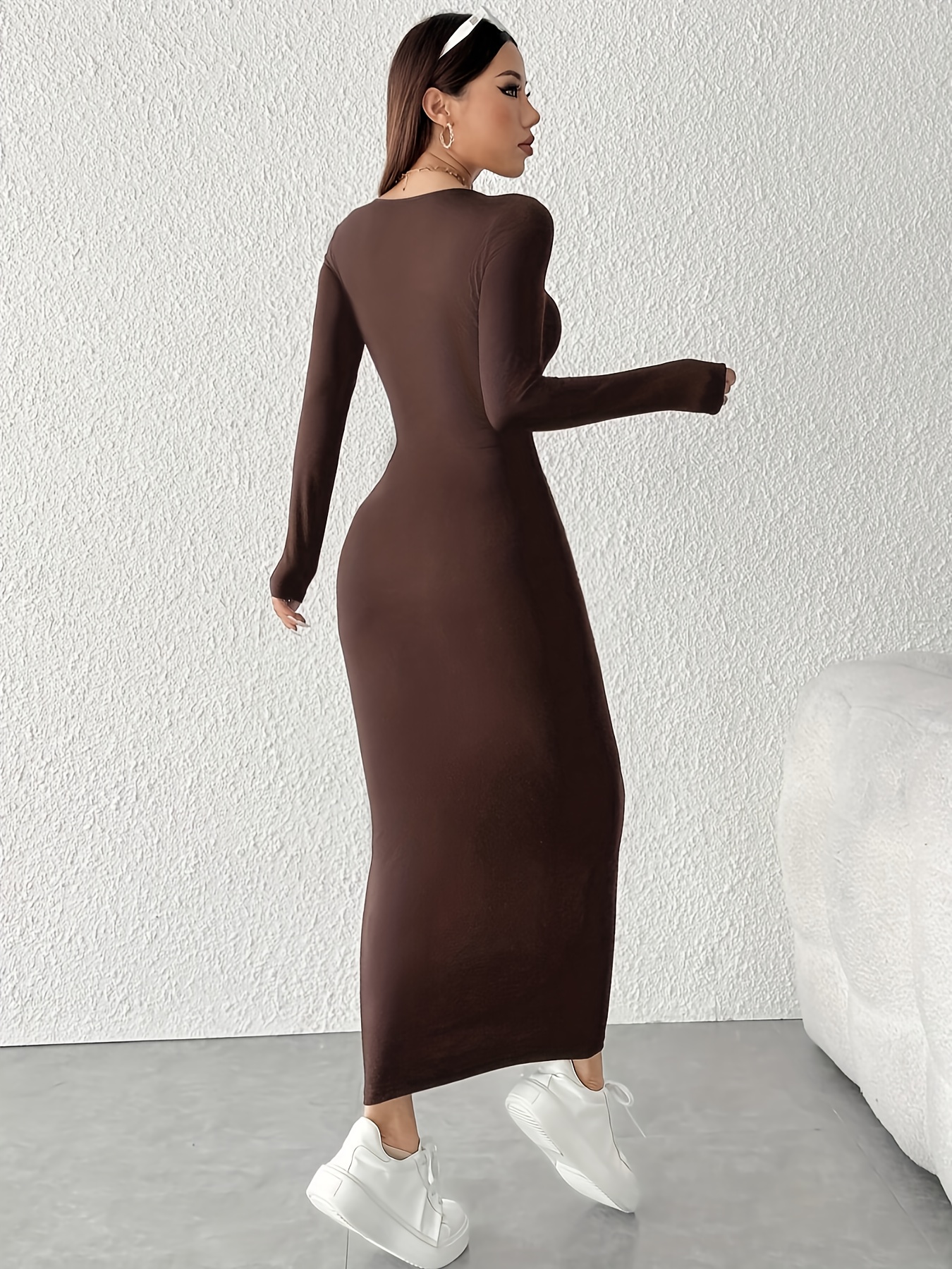 brown tea party dress Tea Party Dress main image 1