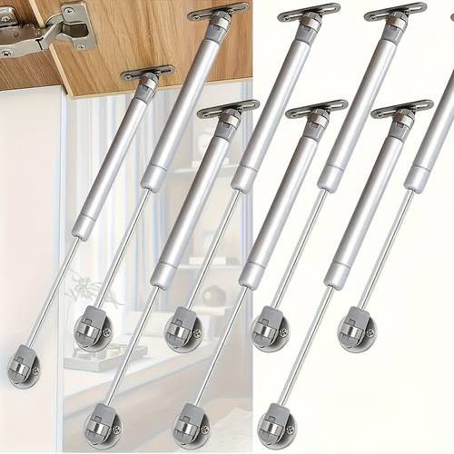 item picture 6pcs heavy duty cabinet door hinges 20 200n adjustable gas spring support modern brushed oil rubbed smooth lift up stay hinges for kitchen cabinets cabinet door support sleek brushed metal hinges hinges for cabinets