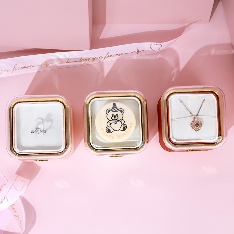 Round Corner Flip Cake Candle Jewelry Box
