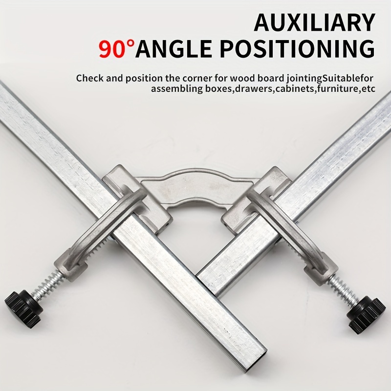 

90° Adjustable Right Angle Clamp For Woodworking And Diy Projects - Aluminum Alloy, 90 Degree Corner Clamp With Swing Jaw - Ideal For Welding, Cabinet Making, And Photo Frame Assembly