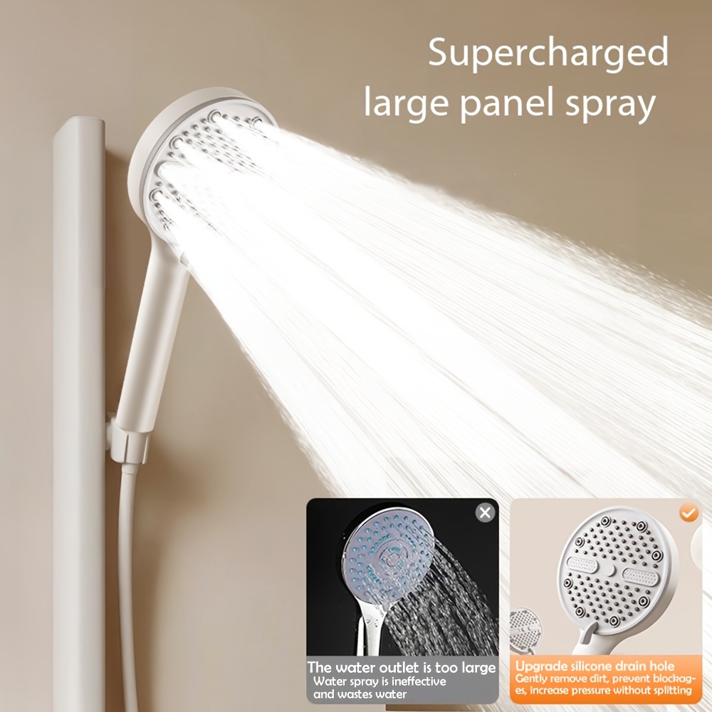 TATUKIKO Handheld Shower Head with 5-Spray Settings
