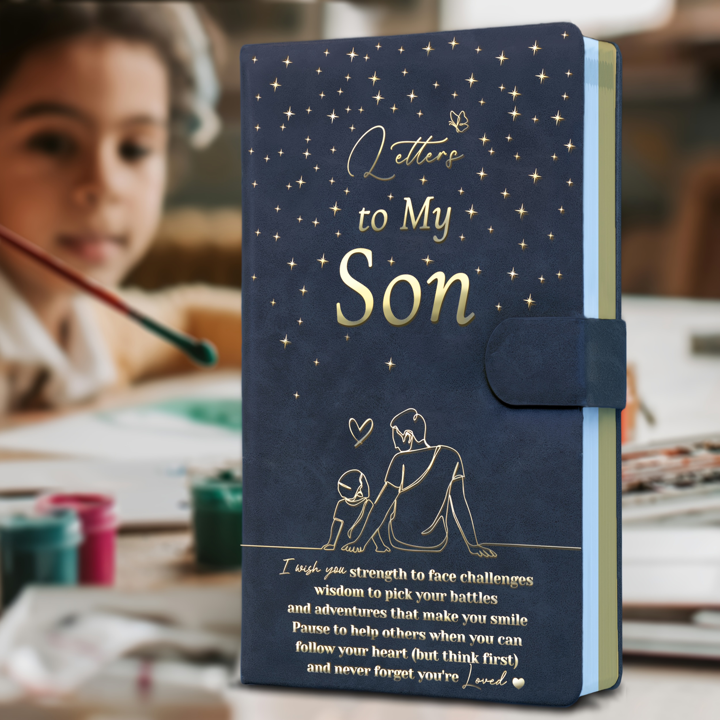 Image of A Journal 'letters To My Son: A Boys Journal' Designed For Mothers To Write To Their . This Faux Leather Notebook Features 136 Pages And Serves As An Inspirational And Sketchbook