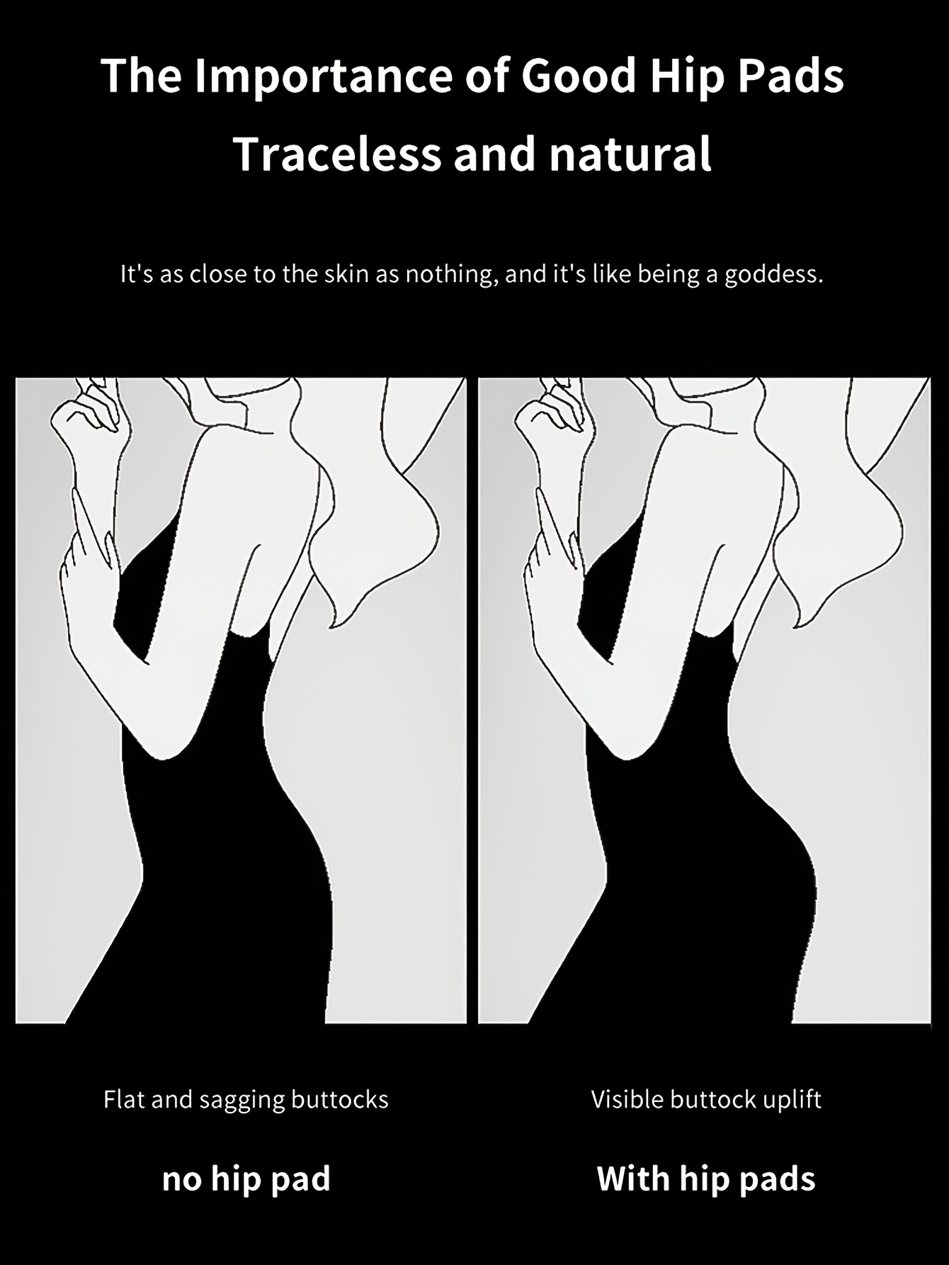 1pc CELILIN Women's High-Waisted Seamless Shaping Underwear with Removable Pads - Tummy Control Butt Lifting Breathable High-Elasticity Machine Washable Black Panties for Casual Attire, Tummy Control Underwear, Comfort Enhancement, Sleek Silhouette, Highelasticity Material