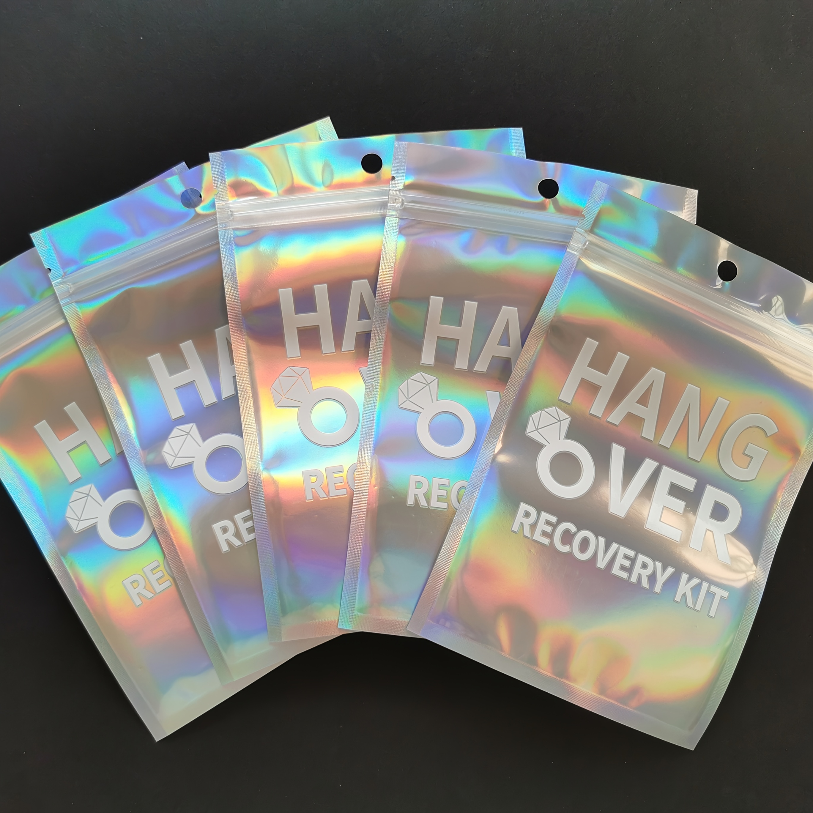 Image of Set Of 5 Survival Kits For Hangovers, Ideal For Bachelorette Parties, Birthday Celebrations, Wedding Gifts, And Welcome Bags For Brides