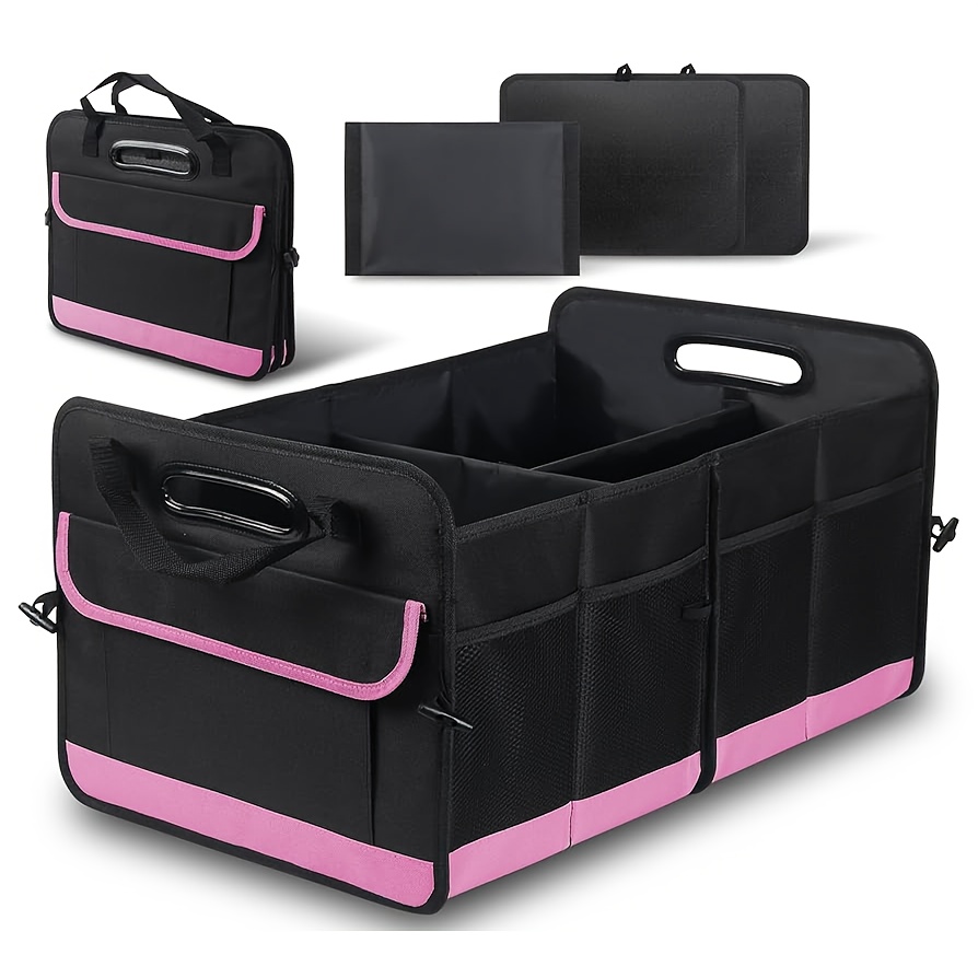 A Universal Car Trunk Storage Box, 70l Large Capacity, Foldable Storage Box, Collapsible Car Tool Kit