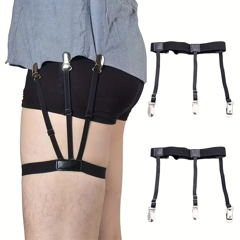 1/2/6pcs *'s Adjustable Elastic Shirt Stay Straps with Non-Slip Lock - Military Style Durable Suspenders Belt * Shirt Neat Thigh Garters, Adjustable Locking Clips, Belt Accessories, Suitable for ... 1/2/6pcs *'s Adjustable Elastic Shirt Stay Straps with Non-Slip Lock - Military Style Durable Suspenders Belt * Shirt Neat Thigh Garters, Adjustable Locking Clips, Belt Accessories, Suitable for ...