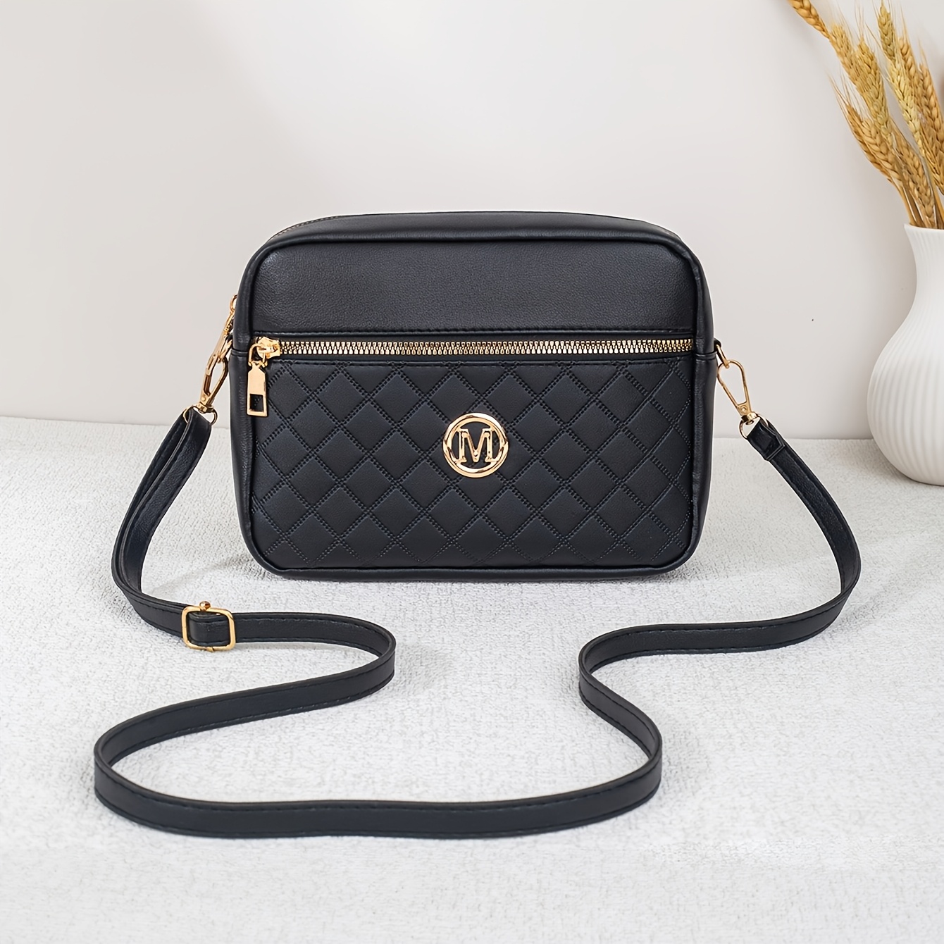 TEMU Borsa a tracolla monospalla da donna a , borsa a tracolla per fotocamera, una borsa versatile in stile lusso con una texture morbida e una borsa