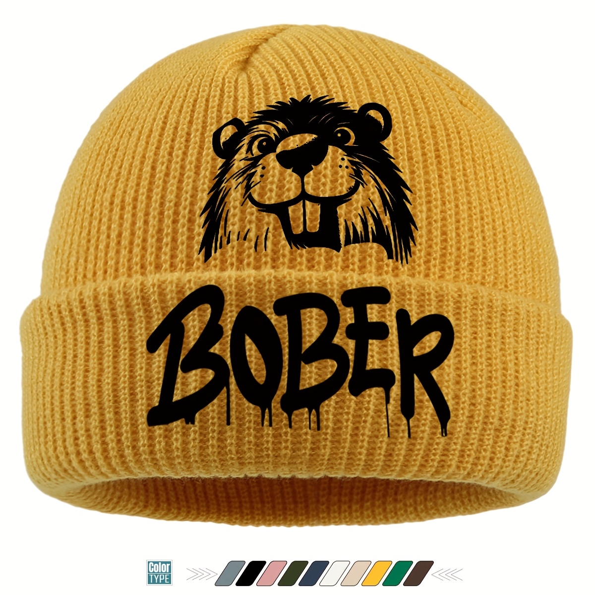 TEMU Christmas Gift, In Multiple Colors: "" Soft And Warm Winter Hat, Loose Fit Suitable For Casual Wear, Lightweight And Stretchy Mom And Dad Sports