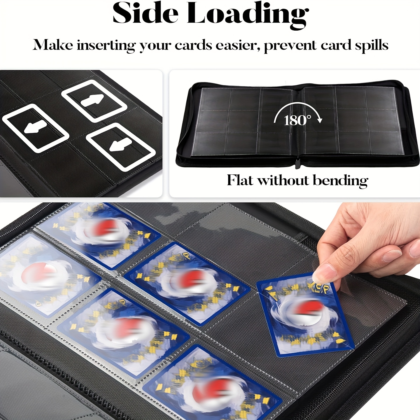 trading card binder premium 9 pocket double sided 360 pocket - Temu Germany