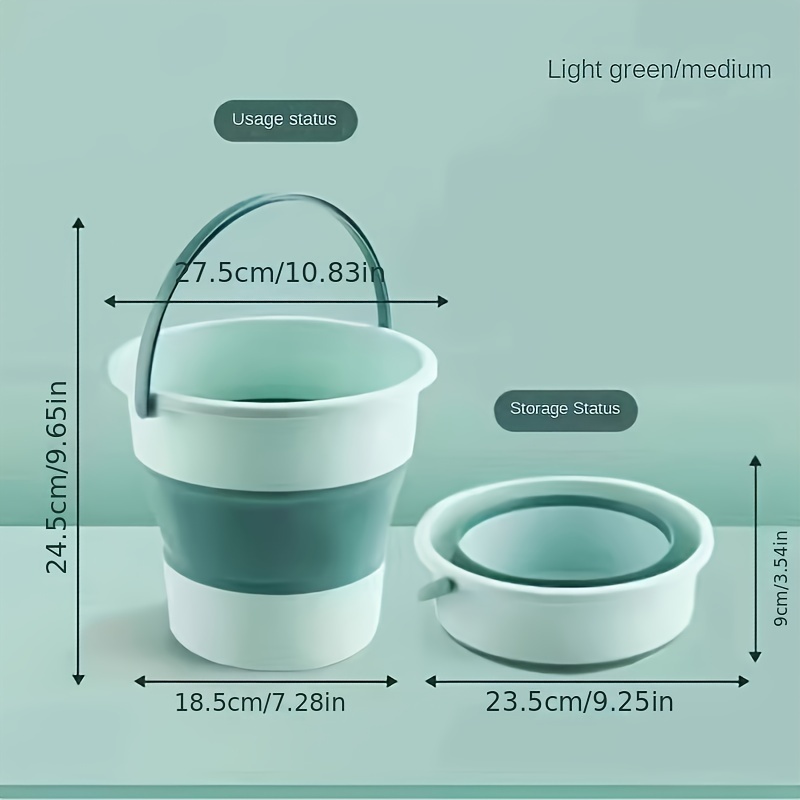 1pc Tragbarer Faltbarer Wasserbehälter, Leichter Zusammenklappbarer Eimer  Für Outdoor-Autowäsche Gemüsewäsche - Temu Germany