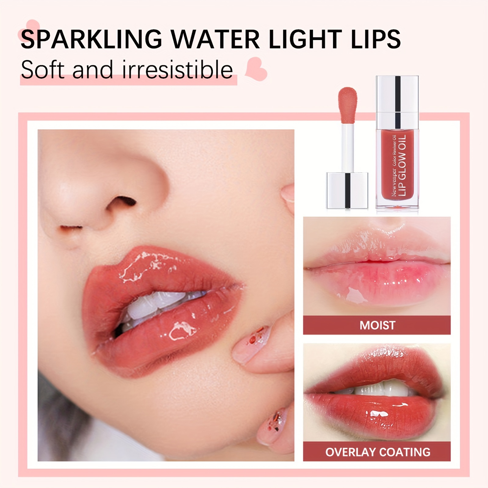 hydrating   oil long lasting lip gloss transparent   lip balm moisturizing lip oil for lip care and dry lips details 2