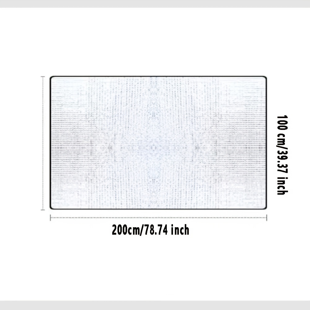TEMU 1pc Oversized Camping Mat, Durable Aluminum Foil Epe Fabric, (78.74x39.37inch/78.74x59.06inch ) - For Families, Couples For Camping, Picnics,