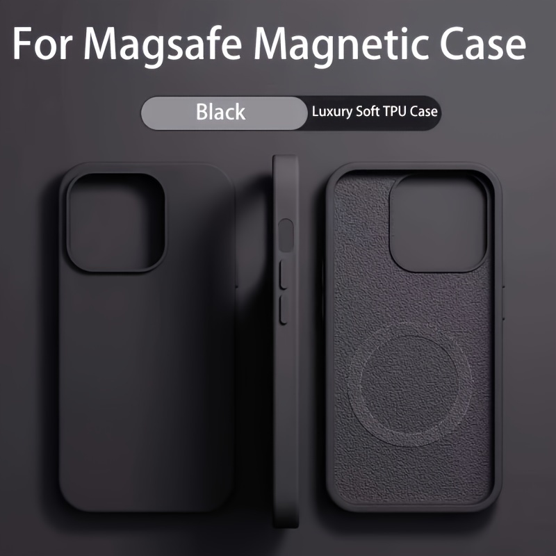 Coque Souple Magnétique Anti-choc Pour IPhone (12 à 16 Pro Max) - Compatible MagSafe - NEUVE