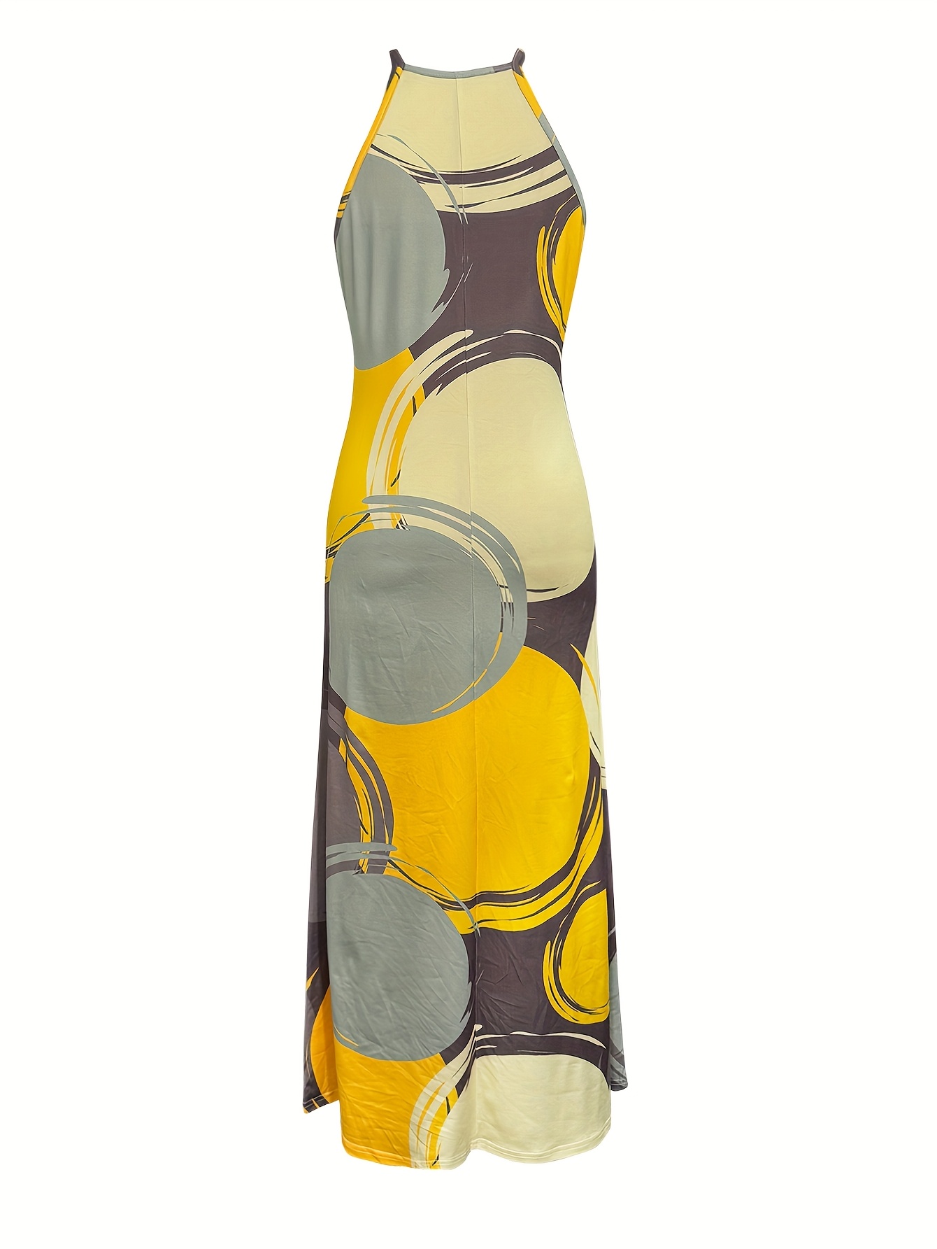 new halter neck dress commuting parties featuring an elegant - Temu Spain