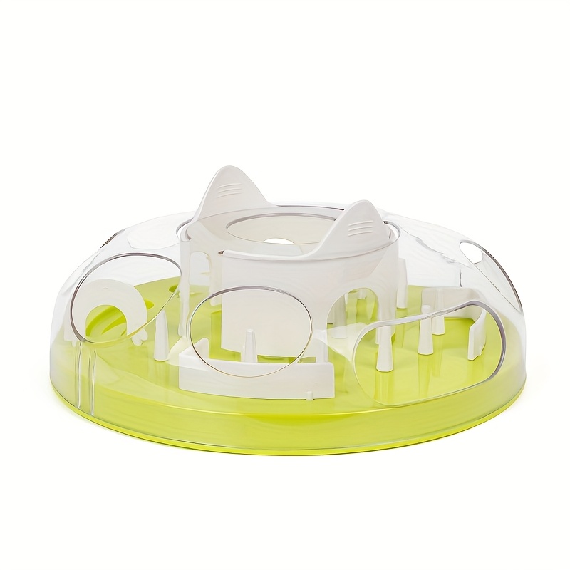 Image of Interactive Cat Slow Feeder Toy Maze - Puzzle Bowl For Cats, Promotes & Mental Stimulation, Durable Non-toxic Material, Suitable For All Cat Breeds