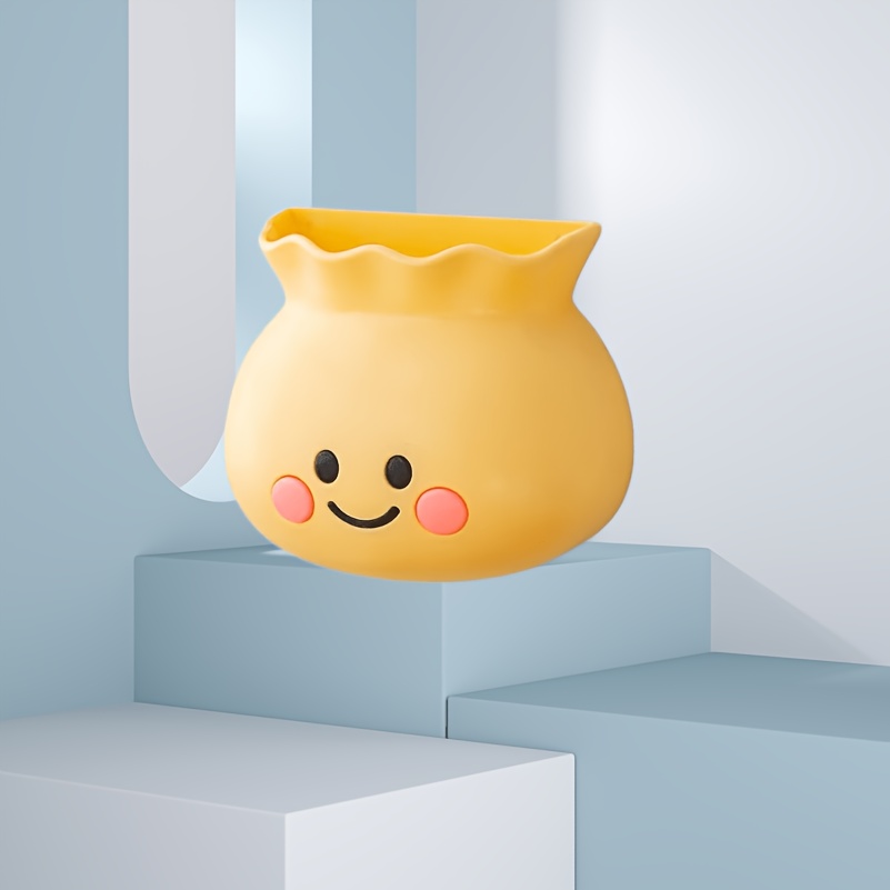 Image of Cartoon 3d Cute Color Storage Box | Wall Mounted Refrigerator Magnetic Abs Plastic Storage Box, Lightweight And Compact, Novelty Shapes For Bathroom And Pen Holder