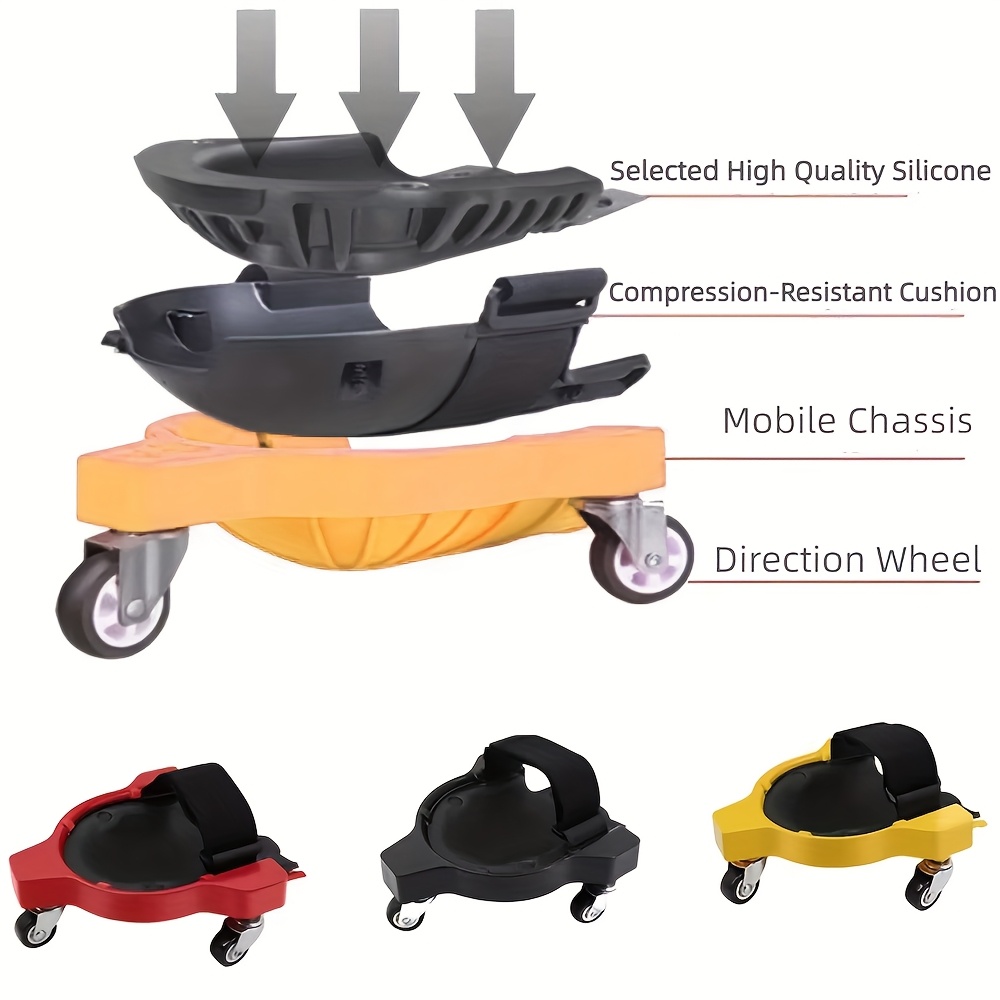 item picture 1 multi functional wheeled cart an   and labor saving swivel wheel mobility cart a gardening weeding wheelbarrow