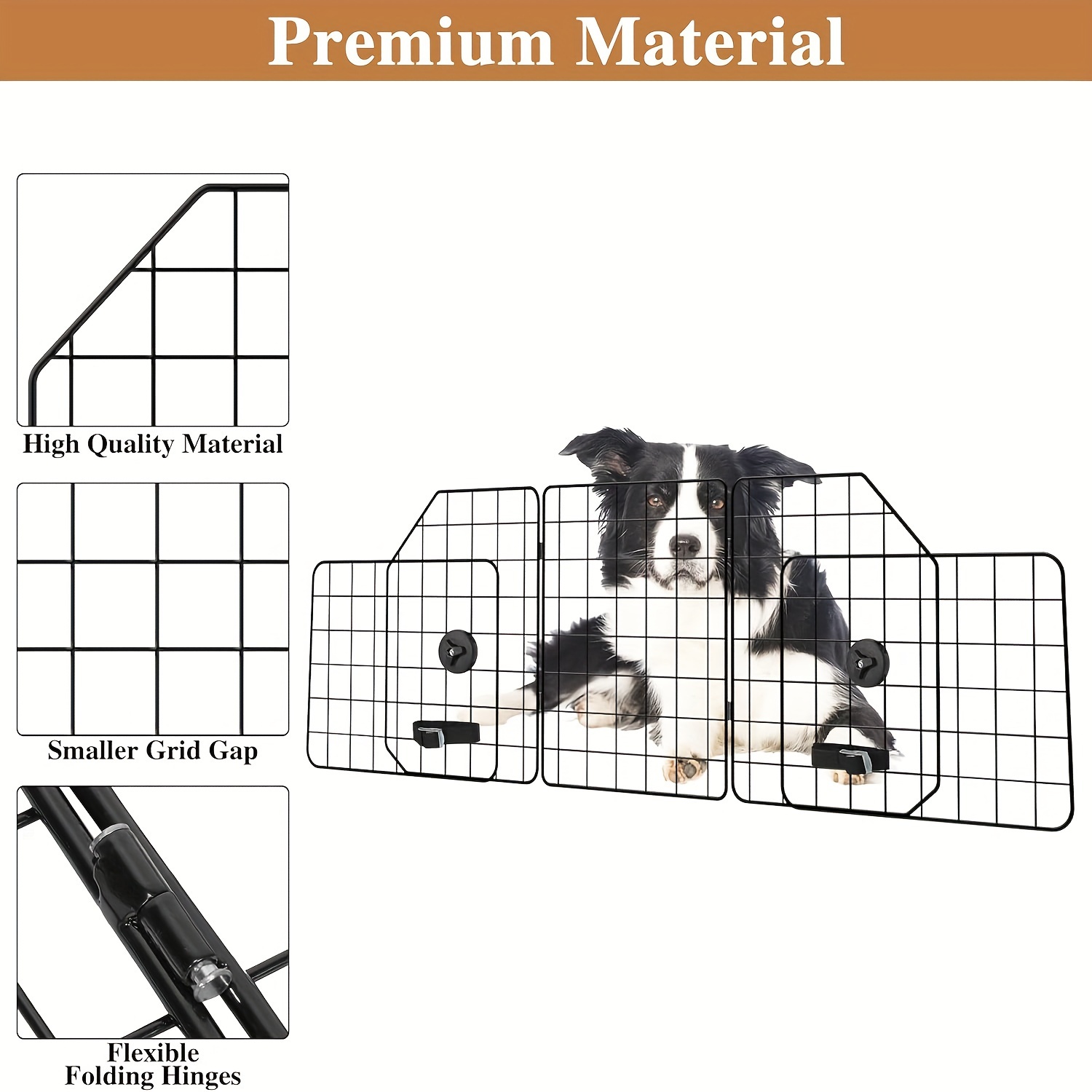 Dog Car Barrier Adjustable Large Pet Gate Divider Cargo Area Temu