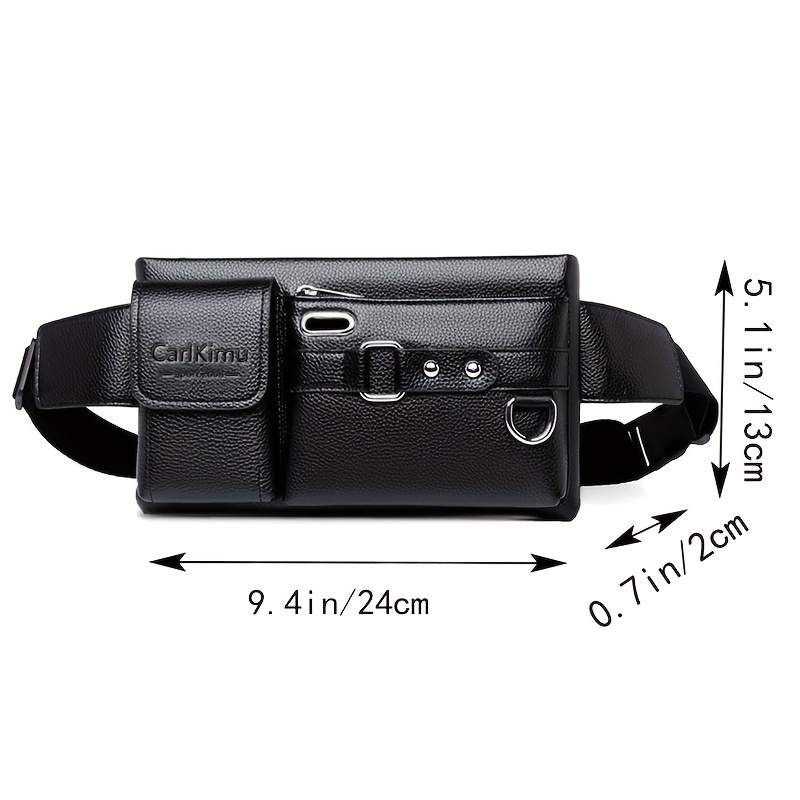 mens waist bag new large capacity multi functional crossbody