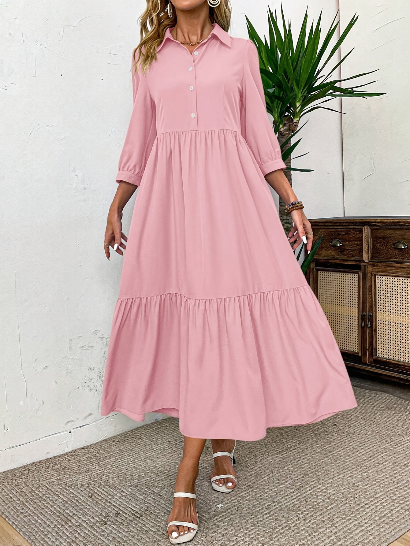 daerling womens solid color casual loose - Temu