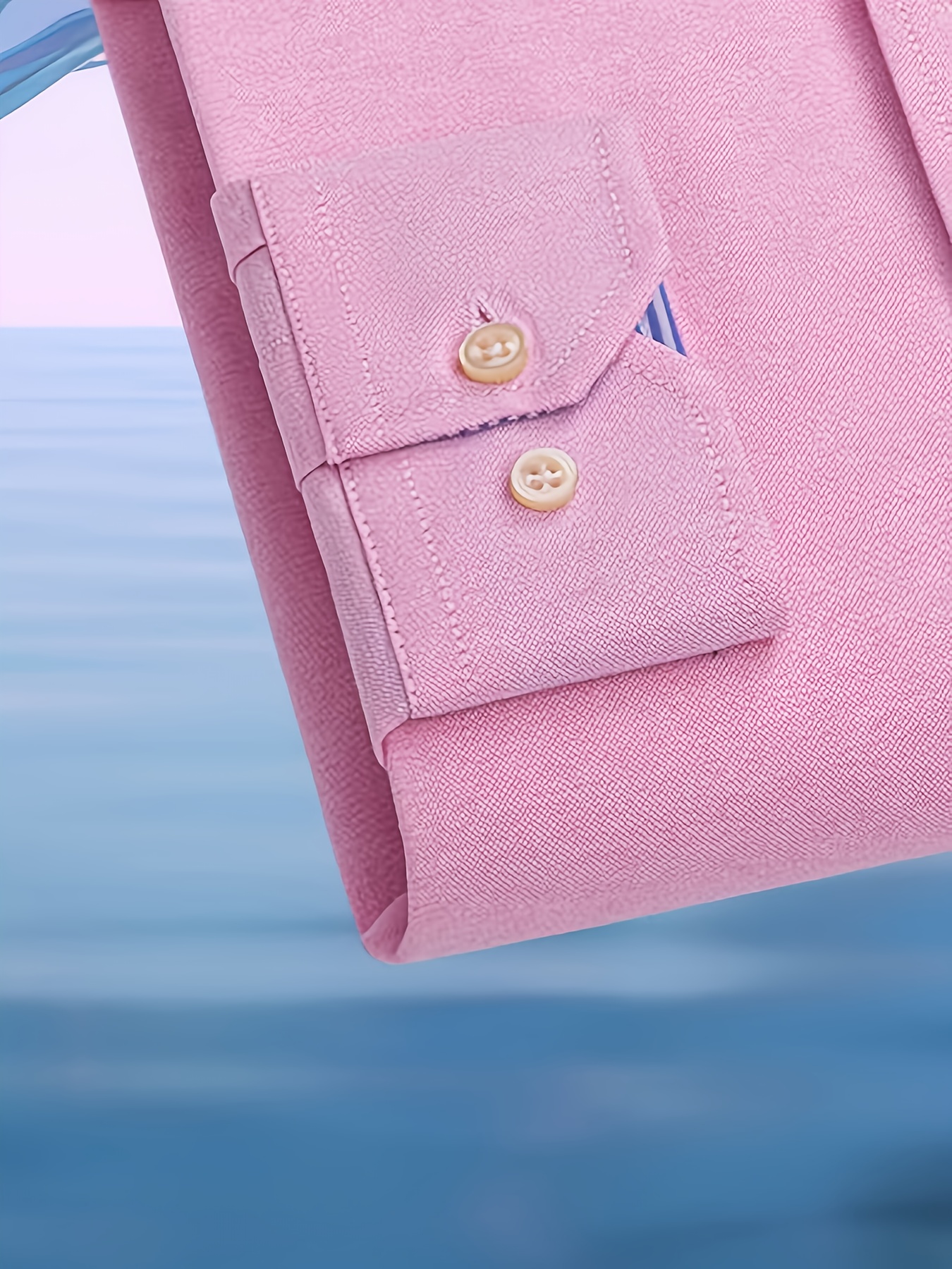 قميص رجالي عصري كاجوال بأكمام طويلة من قماش أكسفورد | مطرز، بأزرار، مناسب للعطلات وعصرية، متوفر بألوان متعددة