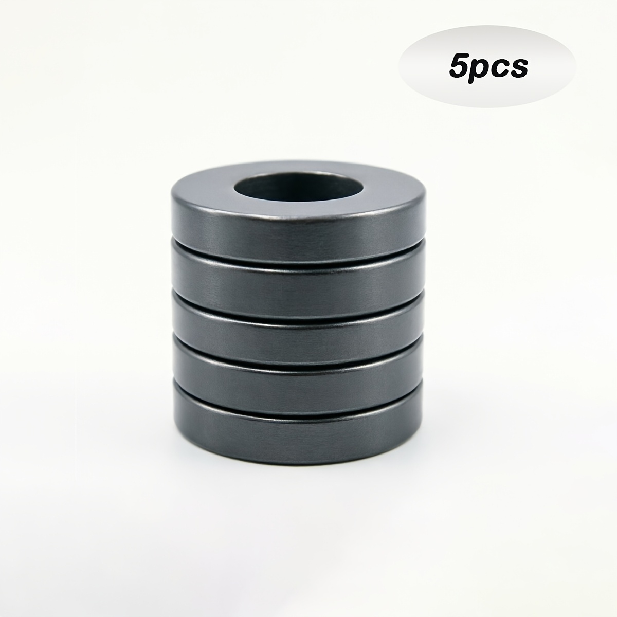 Temu – TEMU 5pcs Black Ring Magnets, Oxide Ring Magnet, Suitable For Toolboxes, Kitchens, Home Use And Tool Organization Etc-32x18x6mm