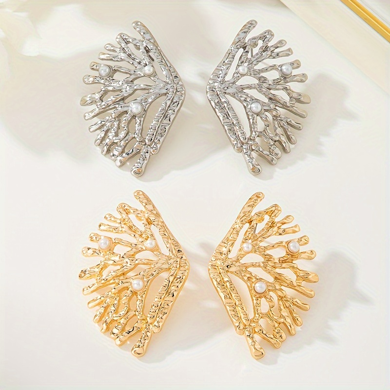 Women's Irregular Branch-shaped Decorative Stud Earrings
