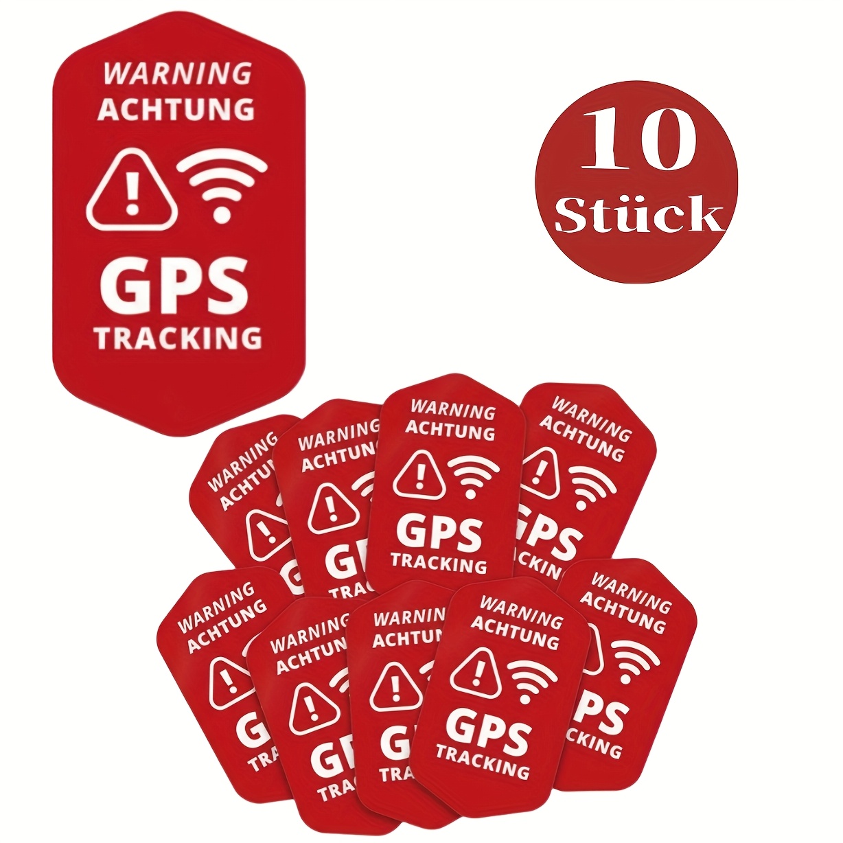 10pcs Warning Stickers - Effective Deterrent For