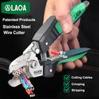 stainless steel wire cutter pliers heavy duty crimping tool with cutting blades ergonomic non for electricians professional electrical work diy projects