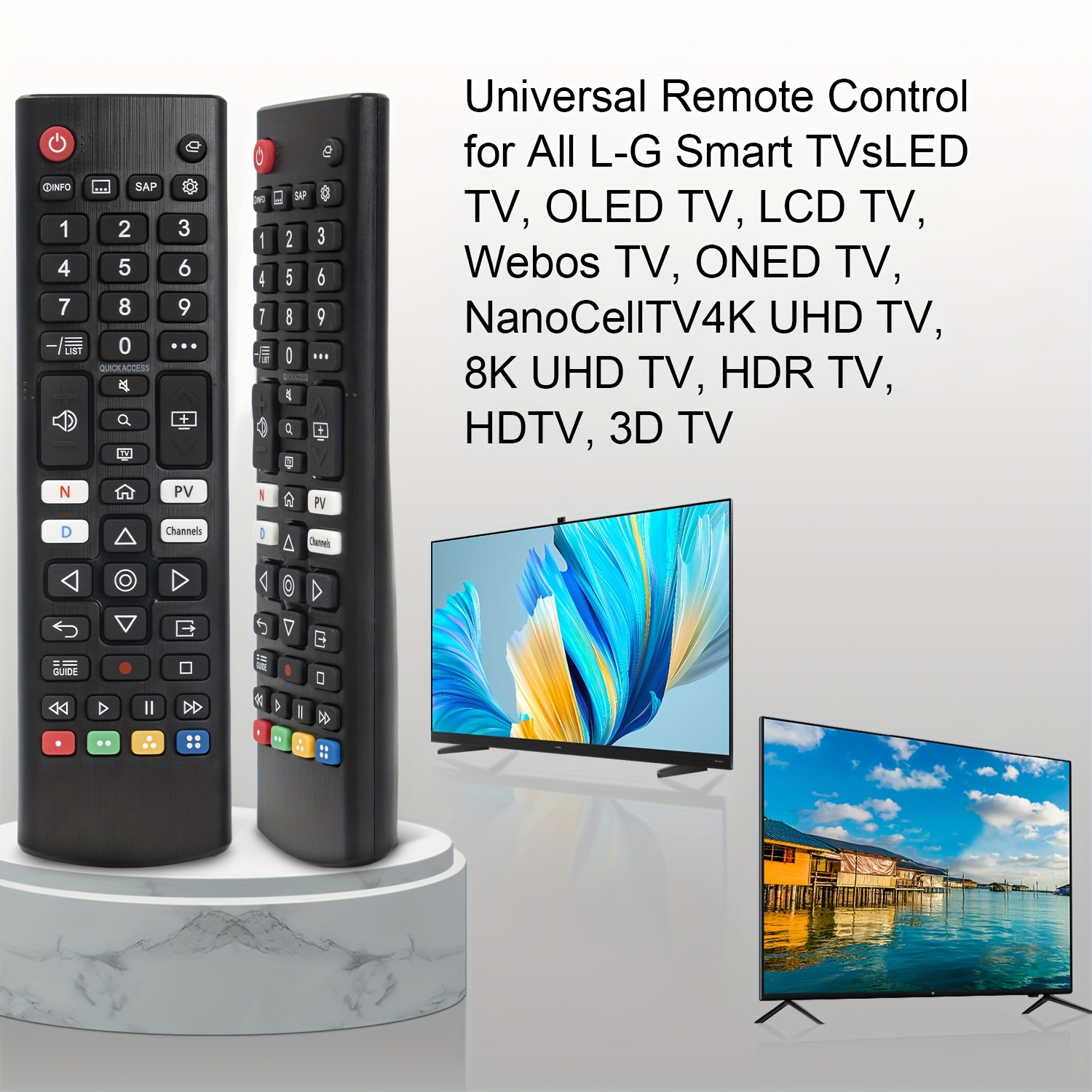 Smart TV Remote Control Universal Remote Control For LG TVs | Replacement Remote For Smart TV, LED, LCD Models - No Setup Required Universal Remote No Setup
