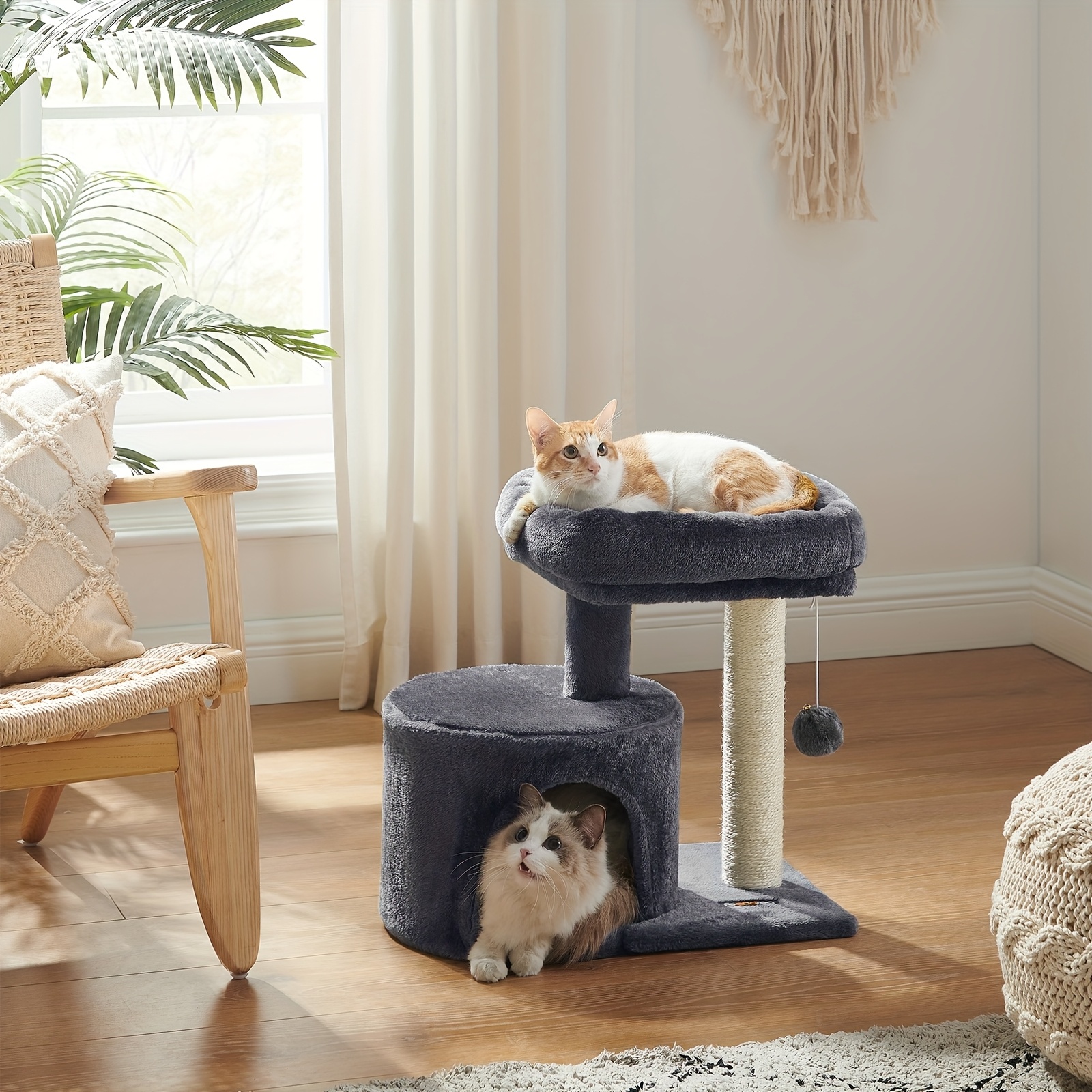 TEMU Cat Tree Tower With Sisal-covered Scratching Posts