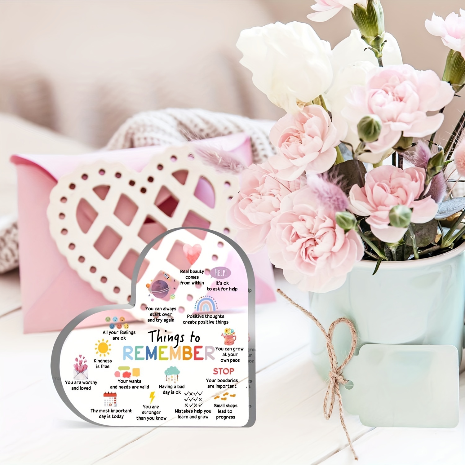 Inspirational Acrylic - Perfect For School Counseling & Mental Health Decor, Office Desktop Display