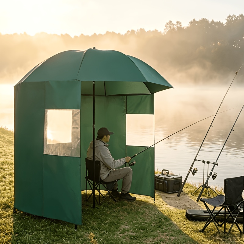 Outdoor Fishing Umbrella, Multifunctional Outdoor Sunshade Umbrella, Detachable Umbrella Cover And Enclosure, Outdoor, Beach, Courtyard Multifunctional Sunshade Umbrella.