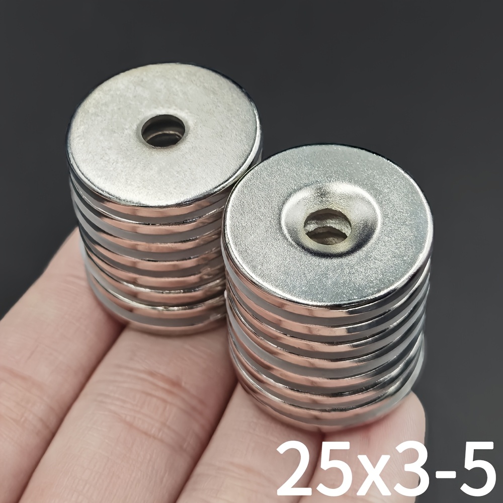 

25x3-5mm Round Magnets With Holes, Suitable For Kitchens And Barbecue Grills, 25*3-5mm