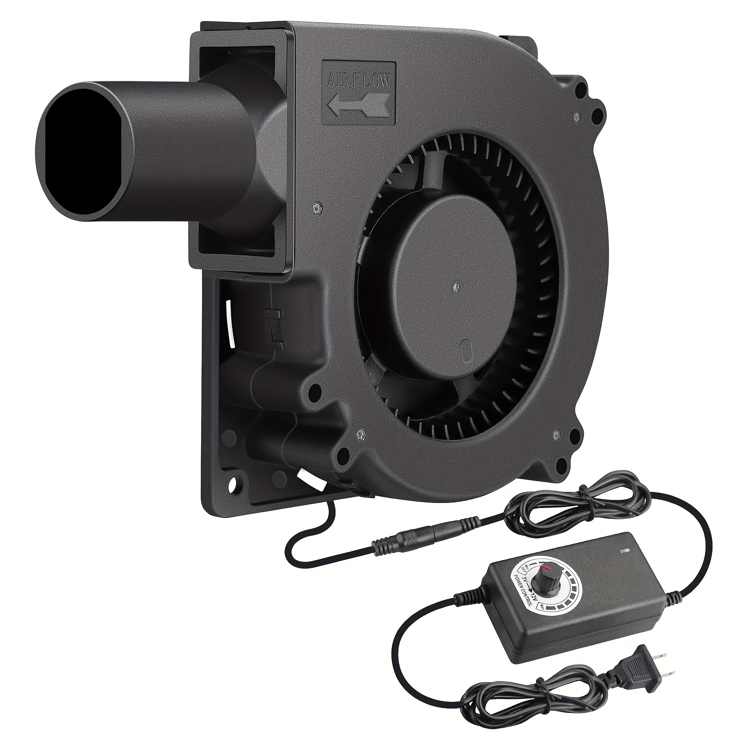 TEMU A Set Of Turbo Blower With Adjustable Air Outlet, Used For Barbecue Stoves, Firewood Stoves, Waste Machines, And Oil Stoves