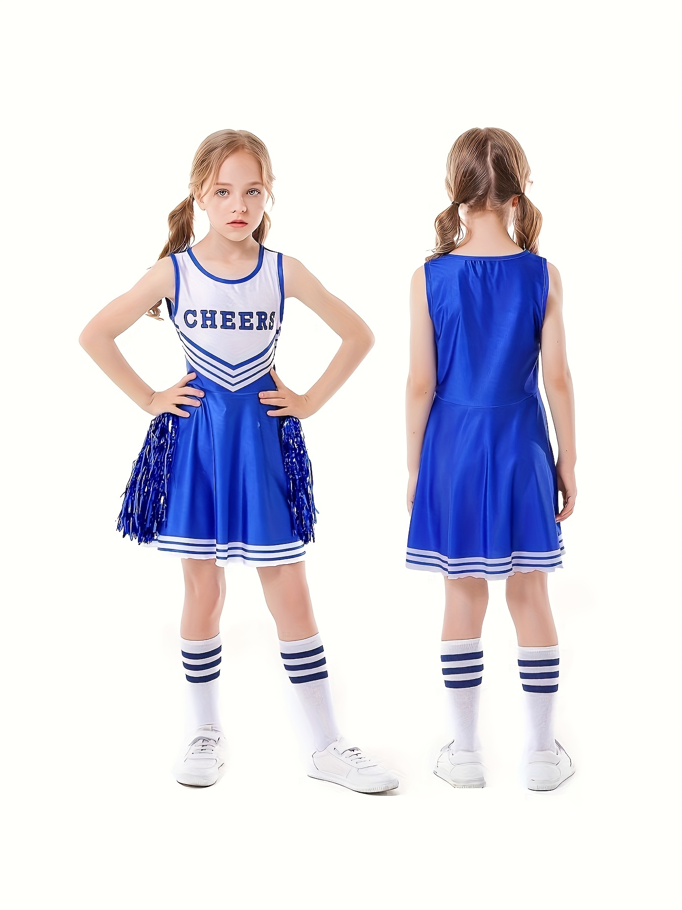 girls cheerleader set pom poms socks cheer Temu Slovakia